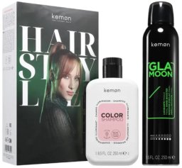 Kemon Kemon Color Glamoon zestaw szampon do włosów farbowanych 250ml + nabłyszczacz w sprayu 250ml