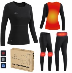 Mission Air E-UNDERWEAR Woman bielizna damska termoaktywna podgrzewana zestaw roz.M