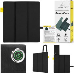 Mission Air Poduszka grzewcza składana stadionowa ogrodowa COMFYFOLD Black