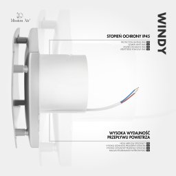 Wentylator Mission Air łazienkowy WINDY 150 S Silver