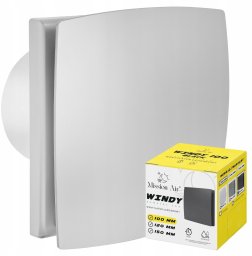 Wentylator Mission Air łazienkowy Windy 150 H+T Silver