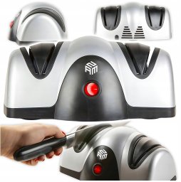 ZAM Elektrczna ostrzałka do noży podwójna osełka mocna 40W ostrzałka kuchenna