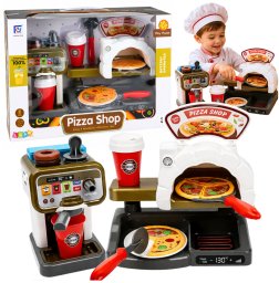 LeanToys Zestaw Pizzeria Piec Do Pizzy Ekspres do Kawy Akcesoria Sklep