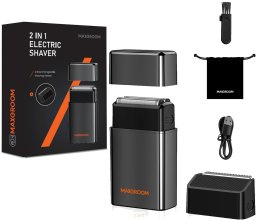 Golarka AMT Elektryczna 2w1 do zarostu 2 głowice - zestaw