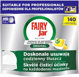 Fairy Fairy Professional Original Lemon – Kapsułki do zmywarki All in One 140 szt