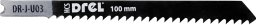 Drel DREL Brzeszczoty U 75 mm 8TPI do drewna PVC 2 szt