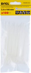 Drel DREL 2.5x100 mm nylon białe 100 szt trytytki
