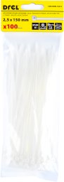Drel DREL 2.5x150 mm nylon białe 100 szt uniwersalne