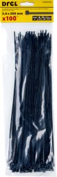 Drel DREL 3.6x300 mm nylon czarne 100 szt wytrzymałe