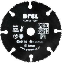 Drel DREL Piła tarczowa 76 mm mini pilarka TCT uniwersalna