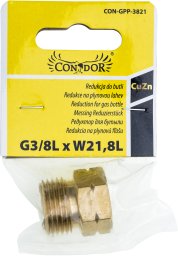 Drel DREL Redukcja do butli G3/8 x W21.8 mosiądz instalacyjna