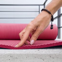 Wozinsky Mata do ćwiczeń WNSP-15R 183 x 61 x 1,5 cm gruba mata gimnastyczna do jogi i fitness - różowa (5907769387883)