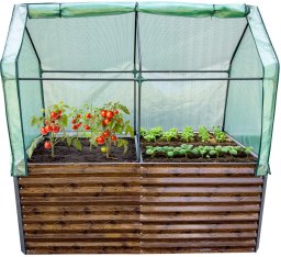 Skrzynia ogrodowa Garden King Grządka podwyższana stalowa skrzynia na warzywa rośliny kryta AGRO BED II