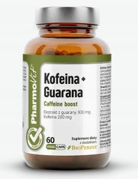 Pharmovit PHARMOVIT_Kofeina + Guarana suplement diety 60 kapsułek