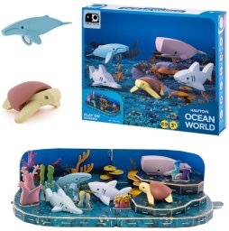 Figurka HalfToys Magnetyczne zwierzaki Half Toys Ocean 3D - figurki dla dzieci 3+ EDUKAMP