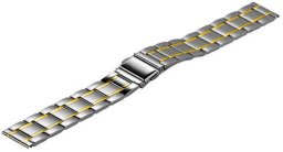 Bisset Bransoleta stalowa do zegarka 14 mm Connect M1-14 SV-GD dwukolorowa prosta .