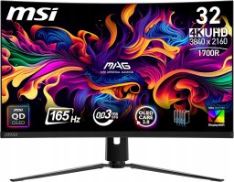 Monitor Technologia Dotyku MSI MAG 321CUPDE QD-OLED 32" 4K UHD 165Hz 0.03ms Zakrzywiony