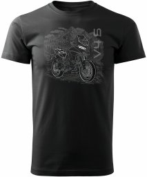 Topslang Koszulka na motor motocyklowa Ducati Multistrada V4S męska czarna Regular S