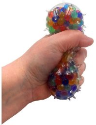 Omega Toys Piłka gniotek z kuleczkami i kolcami 6,5cm