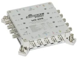 Antena satelitarna Signal Multiswitch Przelotowy 5 WEJŚĆ / 8 WYJŚĆ MS-508