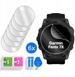 krainaGSM Folia Do Garmin Fenix 7X Hydrożelowa Ochronna Na Ekran 3D 6 Sztuk