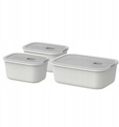 Mepal Zestaw trzech pojemników EasyClip 2.0 2x450ml + 1000ml White