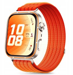 4kom.pl TECH-PROTECT Nylon HUAWEI WATCH FIT 3 / 4 / 4 PRO / 5 / 5 PRO Orange
