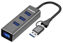 HUB USB PremiumCord PremiumCord Hub 5G SuperSpeed, USB-C a USB-A na 4x USB-A 3.2 Gen 1