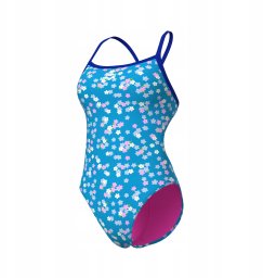 Arena Damski Strój kąpielowy W ARENA FLOWERS SWIMSUIT CHALLENGE BACK