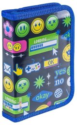 Piórnik Gimboo Piórnik z wyposaż. Emojis granatowy