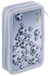 Piórnik Gimboo Piórnik z wyposaż. 2-komorowy Jumbo Soccer