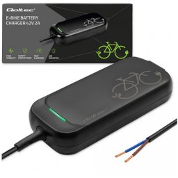 Rower elektryczny Qoltec Ładowarka do roweru elektrycznego 36V | 42V | 2A | przewód otwarty bez wtyczki