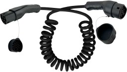 Kabel do ładowania samochodów InLine EV spiralowy kabel do ładowania samochodów 11kW Typ2 trójfazowy 3m
