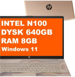 Laptop HP 17-cn3164ds / BS6W5UA / Intel N100 / 8GB / 640GB / Intel UHD / HD+ / Win 11 / Chai Latte