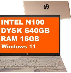 Laptop HP 17-cn3164ds / BS6W5UA / Intel N100 / 16GB / 640GB / Intel UHD / HD+ / Win 11 / Chai Latte