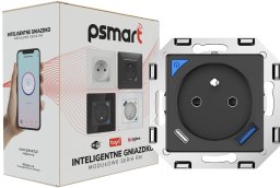 PSmart PSMART Inteligentne Gniazdo pomiar 16A USB czarne RM ZigBee TUYA Smart