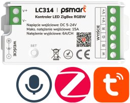 PSmart PSMART Mini Kontroler LED RGBW 5-24V 15A Seria PX ZigBee TUYA