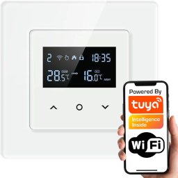 PSmart PSMART Inteligentny Termostat Zwierny Piecyk Bojler 3A Biały RM WIFI TUYA