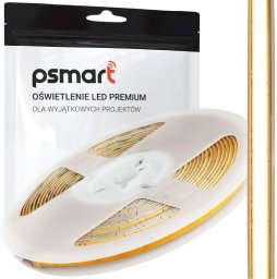PSmart PSMART Taśma LED COB 24V WW 3000K IP20 5mm 400led/m 5m