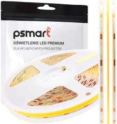 PSmart PSMART Taśma LED DUAL COB 24V WW 3000K IP20 12mm 600led/m 5m