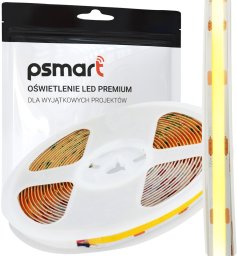PSmart PSMART Taśma Pasek Neon Linia LED COB 12V WW 3000K IP20 8mm 480led/m 5m