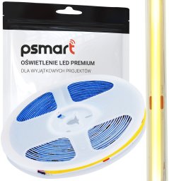 PSmart PSMART Taśma Pasek Neon Linia LED COB 24V WW 3000K IP20 8mm 480led/m 5m