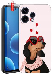 krainaGSM Do Oppo Reno15 5G Wzory Silikonowe Matt Case + Szkło 9H