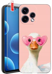 krainaGSM Do Oppo Reno15 5G Wzory Silikonowe Matt Case + Szkło 9H