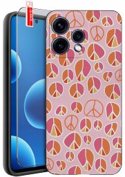 krainaGSM Do Oppo Reno15 5G Wzory Silikonowe Matt Case + Szkło 9H