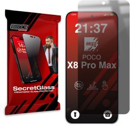 GrizzGlass Matowe szkło prywatyzujące GrizzGlass SecretGlass do Xiaomi POCO X8 Pro Max