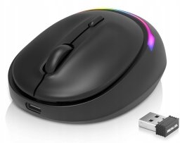 Mysz Real-El Mysz bezprzewodowa z podświetleniem Bluetooth 1600dp REAL-EL RM-440W Silent