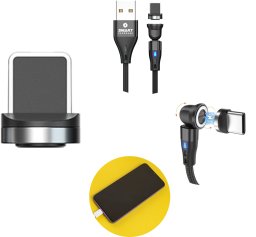 Kabel USB Smart Hardware Smart Hardware Końcówka kabla magnetycznego 7PIN do iPhone Lightning 3 szt.