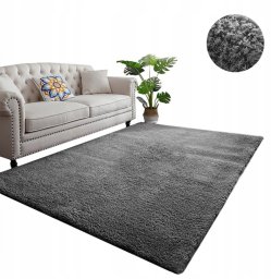 Strado Dywan Alpaca 180x260 cm, szary - miękki, przyjemny w dotyku, do salonu i sypialni