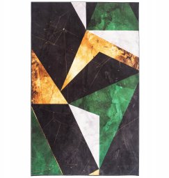 Strado Dywan Novo 120x160 cm, Zielony Marmur - miękki do salonu i sypialni